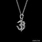 Load image into Gallery viewer, Plain Platinum Om Pendant JL PT OM-1   Jewelove.US
