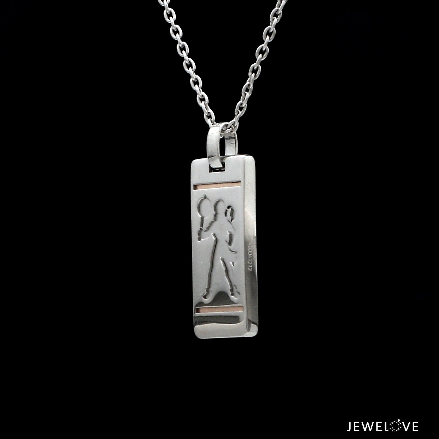 Hanuman Ji Pendant in Platinum & Rose Gold JL PT Hanuman - 1   Jewelove.US