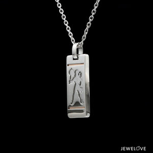 Hanuman Ji Pendant in Platinum & Rose Gold JL PT Hanuman - 1   Jewelove.US