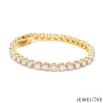 Load image into Gallery viewer, 18-Pointer Diamond Tennis Bracelet 18K White Gold JL AU 755
