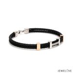 Load image into Gallery viewer, Platinum Bracelet with Diamonds for Men JL PTB 1464
