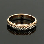 Load image into Gallery viewer, Platinum Love Bands with Rose Gold Ring JL PT 1406
