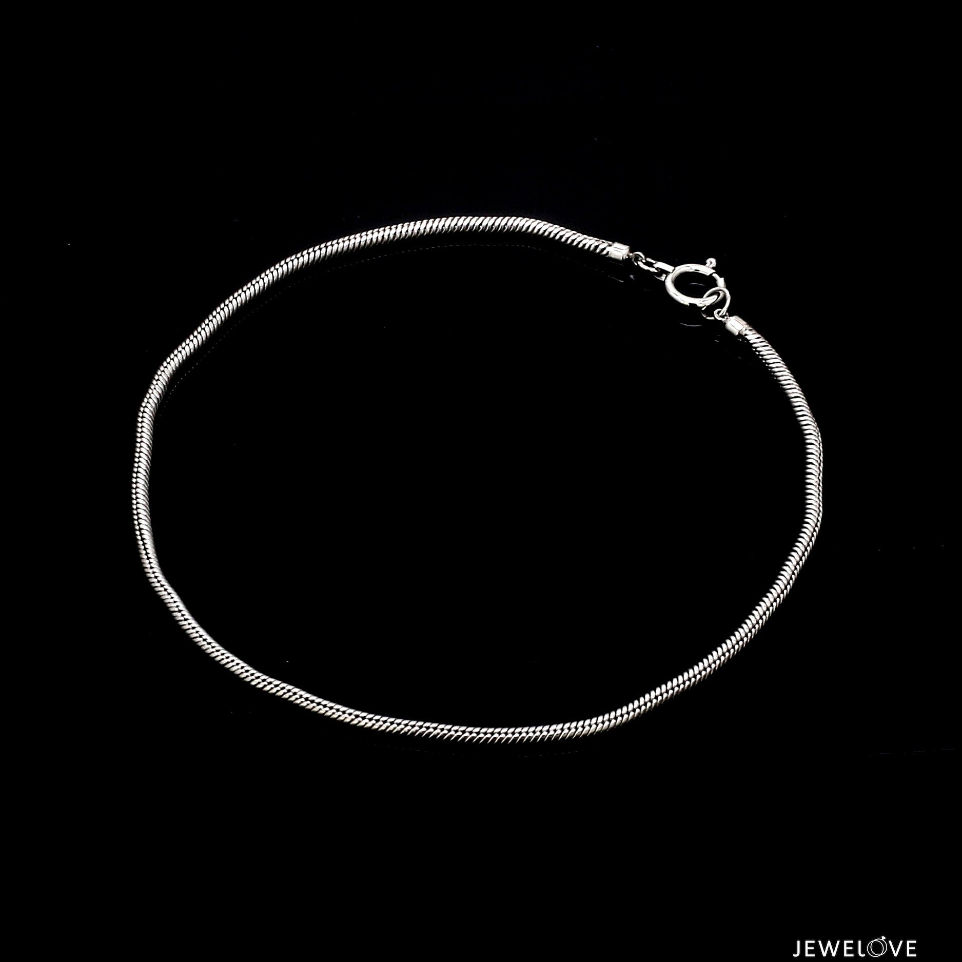 1.75mm Japanese Platinum Round Snake Bracelet JL PTB 1291