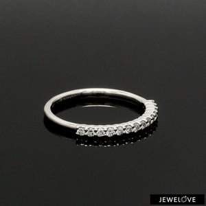Half Eternity Diamond Ring in Platinum JL PT 1363