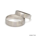 Load image into Gallery viewer, Fingerprints Heart Platinum Love Bands Couple Rings JL PT 1405
