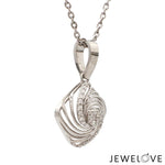 Load image into Gallery viewer, Platinum with Diamond Pendant Set for Women JL PT PE 2453   Jewelove.US
