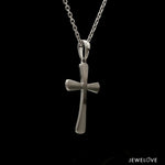 Load image into Gallery viewer, Plain Platinum Cross Pendant with Matte Finish JL PT P 243-A   Jewelove
