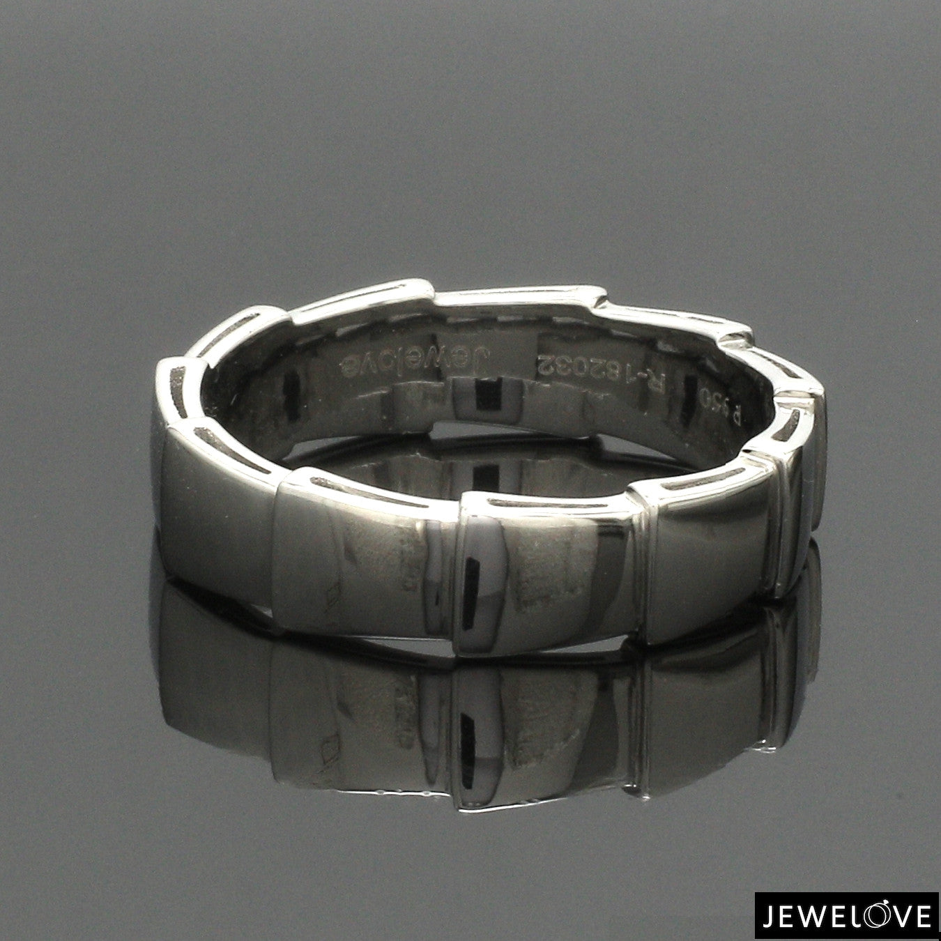Plain Platinum Ring for Men JL PT 1392