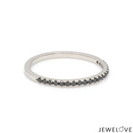 Load image into Gallery viewer, Thin Half Eternity Black Diamond Ring in Platinum JL PT 284-BD
