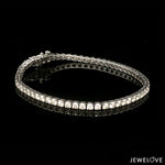 Load image into Gallery viewer, 18-Pointer Diamond Tennis Bracelet 18K White Gold JL AU 755
