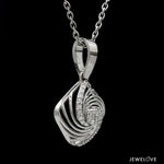 Load image into Gallery viewer, Platinum with Diamond Pendant Set for Women JL PT PE 2453   Jewelove.US
