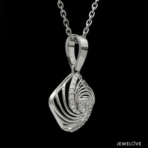Platinum with Diamond Pendant Set for Women JL PT PE 2453   Jewelove.US