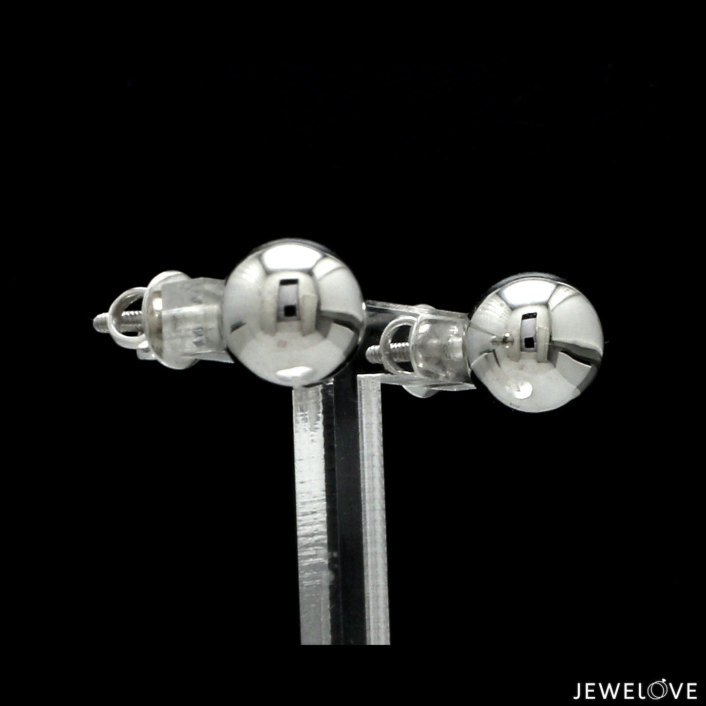 9.5mm Platinum Ball Earrings Studs JL PT E 187-B