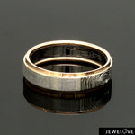 Load image into Gallery viewer, Platinum Love Bands with Rose Gold Ring JL PT 1408
