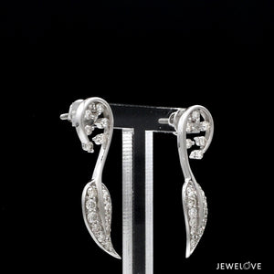Designer Platinum Diamond Earrings for Women JL PT E 345