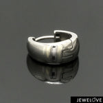 Load image into Gallery viewer, Plain Platinum Earring Bali for Men JL PT E 370
