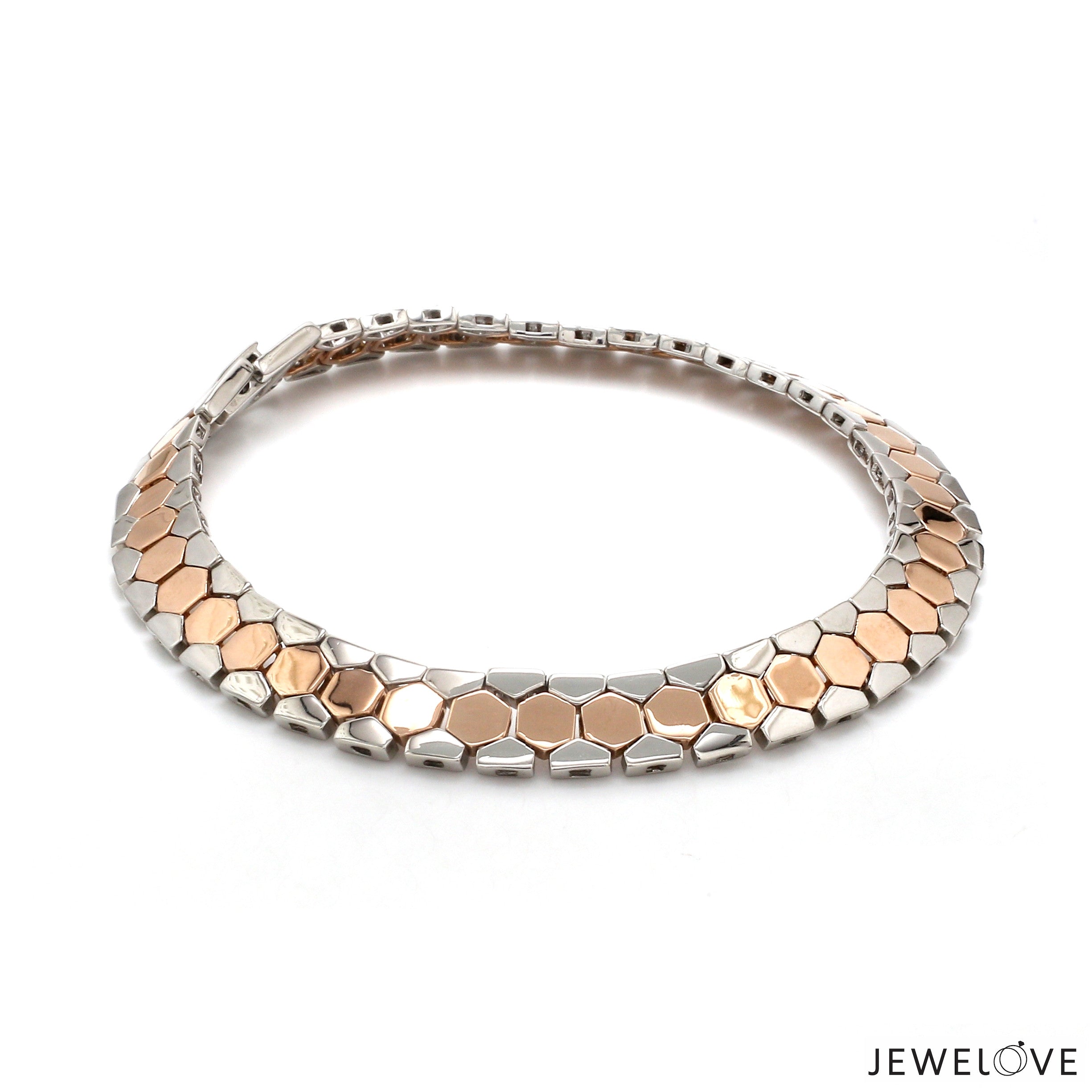 Men of Platinum | 8.5mm Rose Gold Bracelet for Men JL PTB 1282