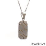 Load image into Gallery viewer, Men of Platinum | Pendant for Men with Rose Gold JL PT P 285   Jewelove.US
