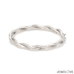 Load image into Gallery viewer, Plain Platinum Rope Ring for Women JL PT 1386
