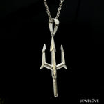 Load image into Gallery viewer, Plain Platinum Trishul Pendant JL PT P 376

