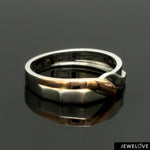 Load image into Gallery viewer, Platinum Love Bands with Rose Gold &amp; Diamonds JL PT 1438
