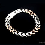 Load image into Gallery viewer, Men of Platinum | 9.5mm Matte &amp; Hi-Polish Rose Gold Bracelet for Men JL PTB 1257
