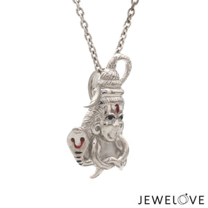 Platinum Shiva Ji Pendant   Jewelove.US