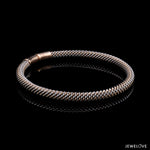 Load image into Gallery viewer, 5mm Platinum &amp; Rose Gold Bracelet for Men JL PTB 1087-RG
