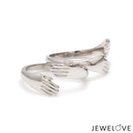 Load image into Gallery viewer, Platinum Hug Unisex Ring JL PT 938   Jewelove.US
