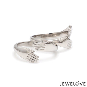 Platinum Hug Unisex Ring JL PT 938
