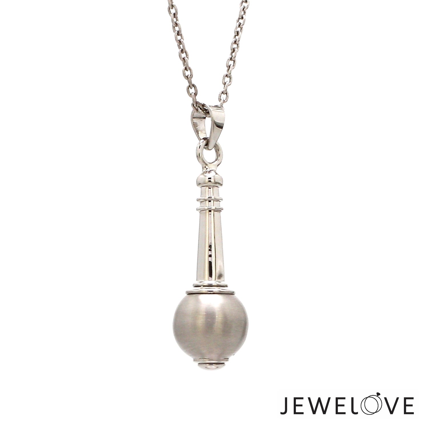 Customised Platinum Hanuman Ji Gada Pendant for Men JL PT Gada-PT