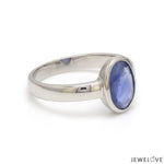 Load image into Gallery viewer, 2.50-Carat Natural Blue Sapphire Platinum Ring JL PT Sapphire

