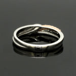 Load image into Gallery viewer, Platinum Love Bands with Rose Gold &amp; Diamonds JL PT 1438
