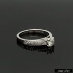 Load image into Gallery viewer, 50-Pointer Solitaire Diamond Shank Platinum Ring JL PT 1324-A   Jewelove.US
