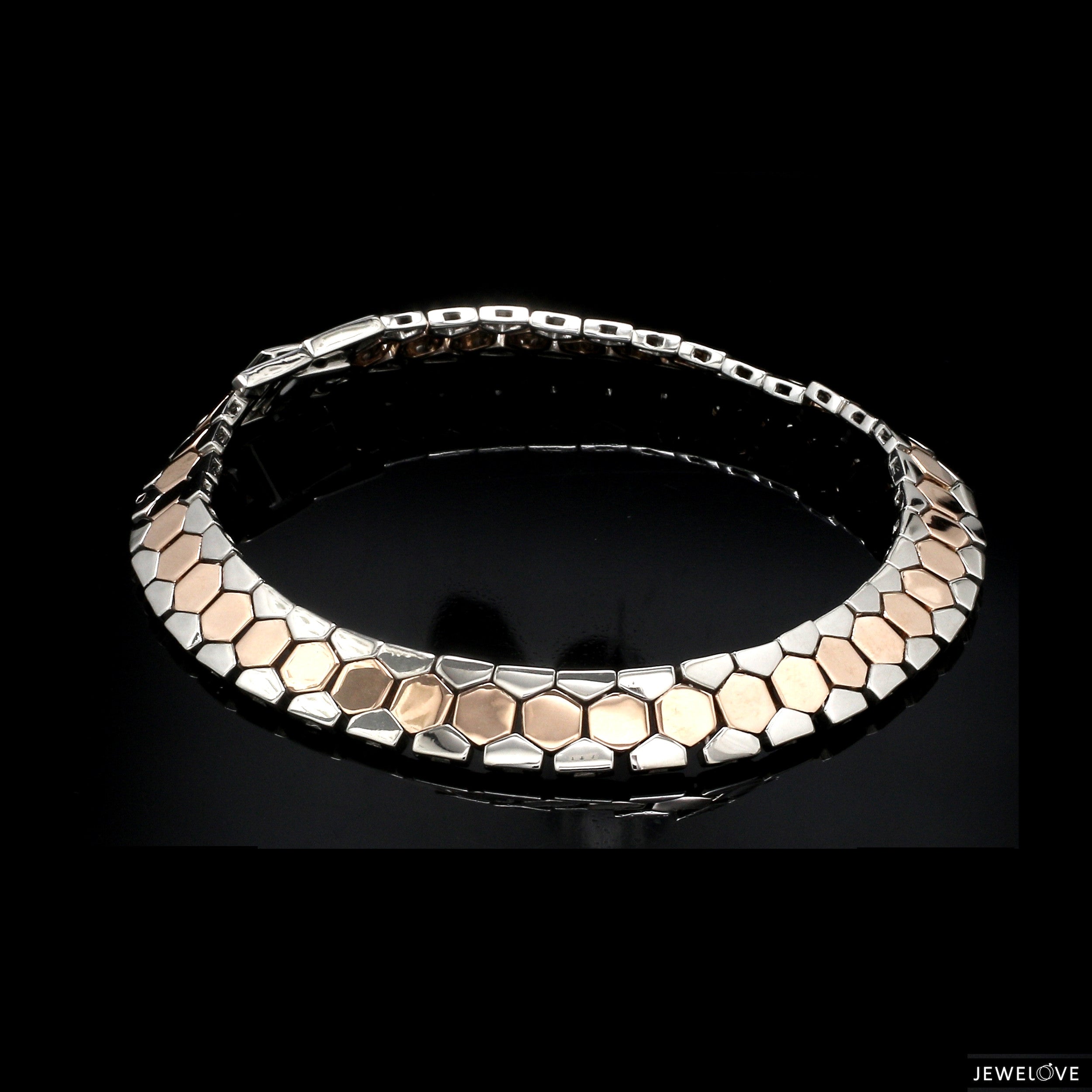 Men of Platinum | 8.5mm Rose Gold Bracelet for Men JL PTB 1282