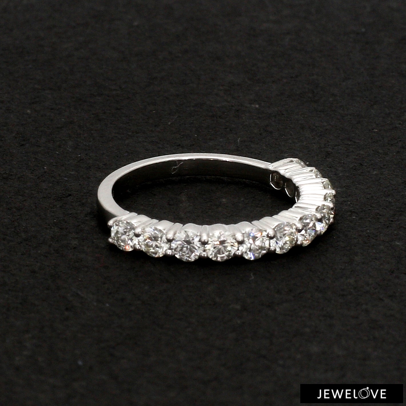 10 pointer Diamonds Half-Eternity Wedding Band for Women JL PT 918