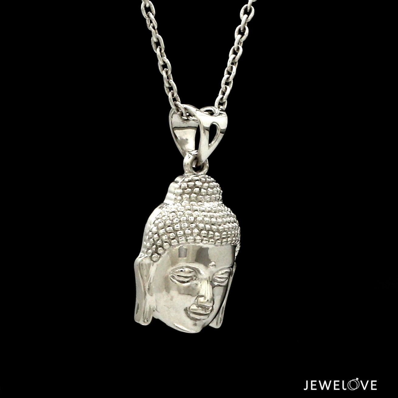 Plain Platinum Mahatma Buddha Pendant JL PT BUDDHA
