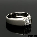Load image into Gallery viewer, Emerald Cut Solitaire Lab Grown Diamond Ring for Men JL PT LG-1431
