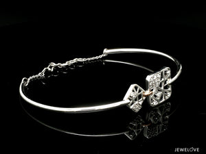 Platinum Evara | Rose Gold Diamonds Bracelet for Women JL PTB 827   Jewelove.US