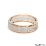 Load image into Gallery viewer, Platinum Love Bands with Rose Gold Ring JL PT 1408
