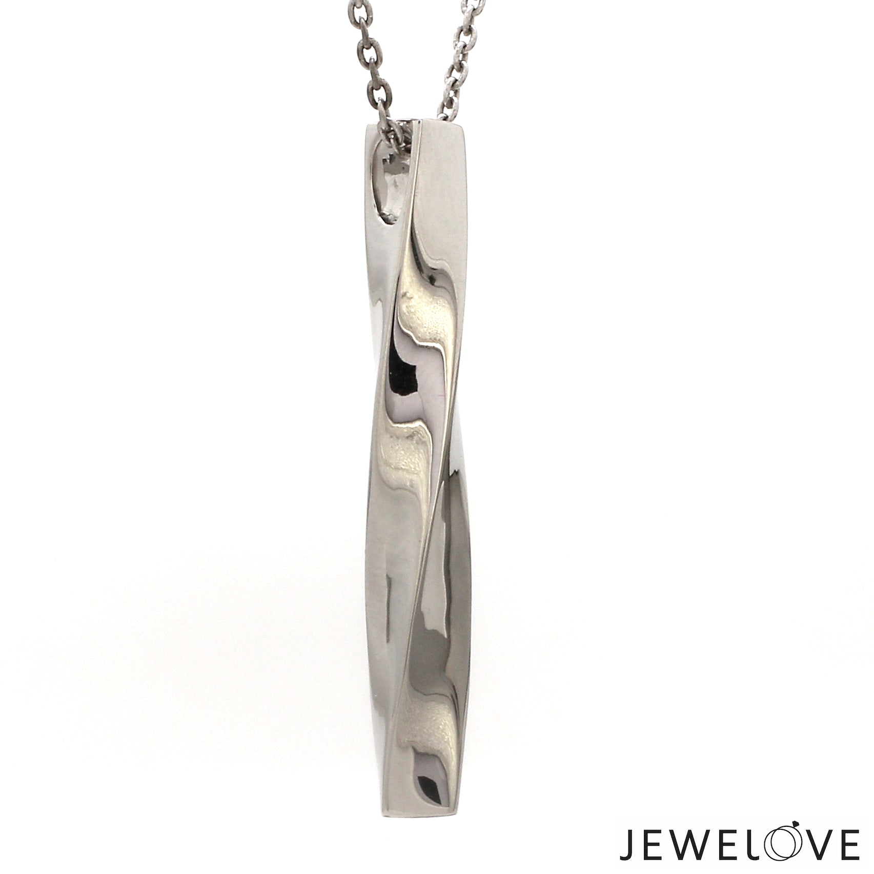 Plain Platinum Twisted Pendant JL PT P 364