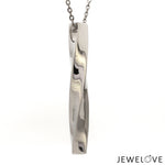 Load image into Gallery viewer, Plain Platinum Twisted Pendant JL PT P 364
