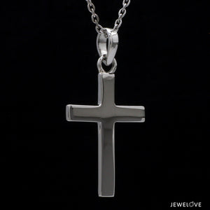 Plain Platinum Cross Pendant JL PT P 243   Jewelove