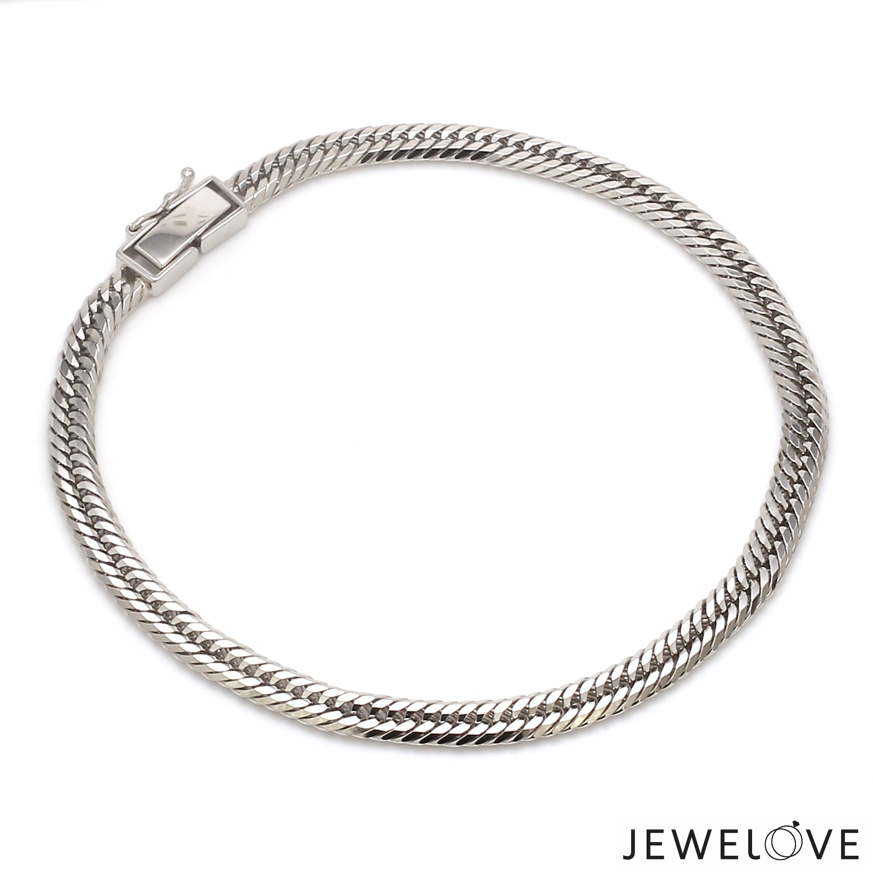 4.5mm Japanese Platinum Cuban Bracelet for Men JL PTB 1176