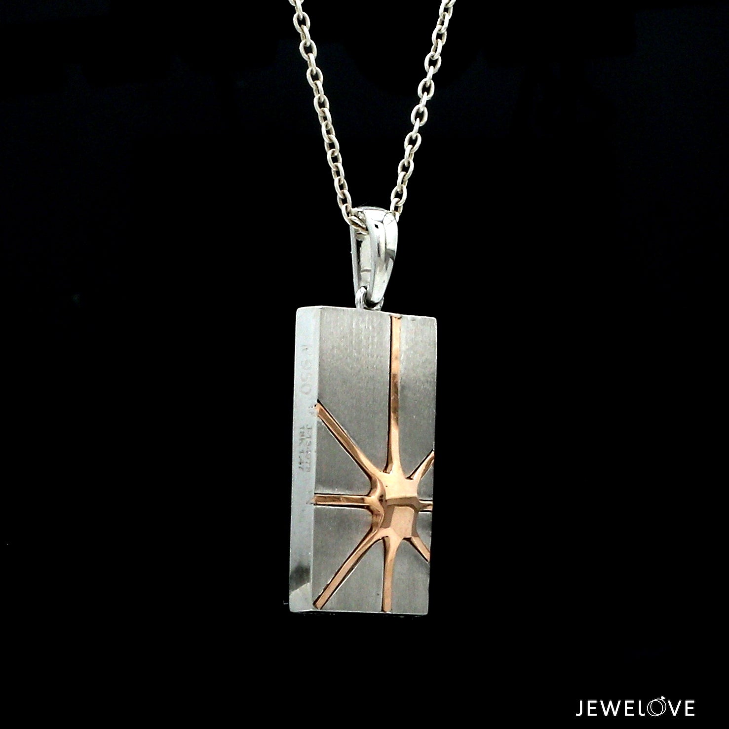 Men of Platinum | Pendant for Men with Rose Gold JL PT P 244   Jewelove.US