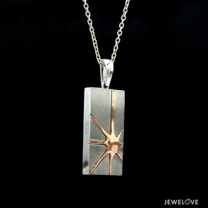 Men of Platinum | Pendant for Men with Rose Gold JL PT P 244   Jewelove.US