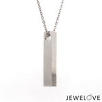Load image into Gallery viewer, Plain Platinum Cuboid Pendant JL PT P 316   Jewelove.US
