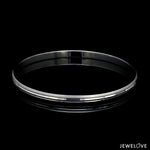 Load image into Gallery viewer, Punjabi Platinum Kada for Men with Matte Finish &amp; Hi-Polish JL PTB 617
