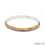 Load image into Gallery viewer, Men of Platinum | 7mm Platinum Kada with Rose Gold for Men JL PTB 1297
