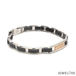 Load image into Gallery viewer, Men of Platinum | Diamond 18K Rose Gold with Black Stone Bracelet for Men JL PTB 1329
